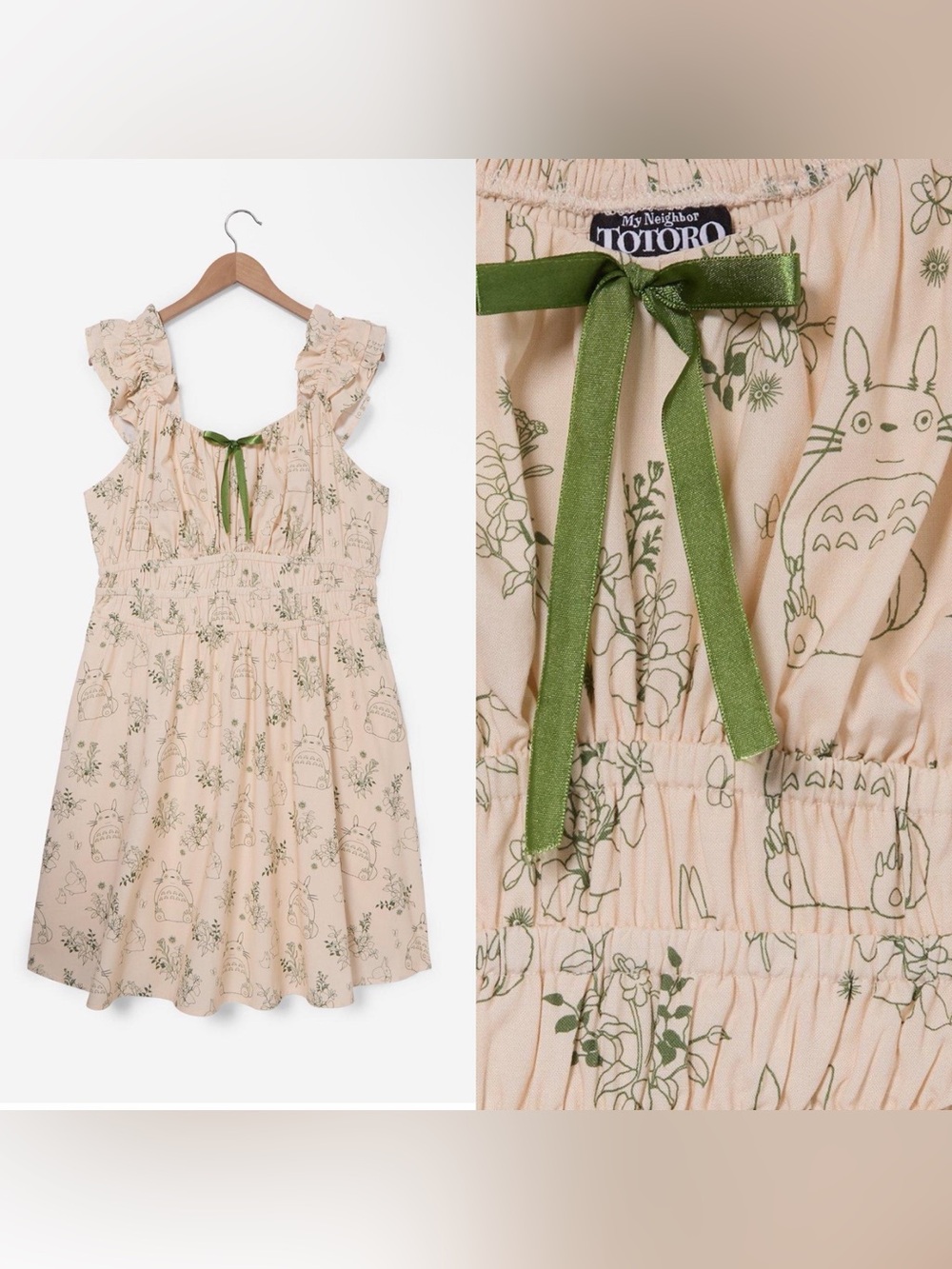 NWT Studio Ghibli® My Neighbor Totoro
Botanical Allover Print Dress 1X